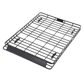 Roof Rack Basket, 64 x 50 x 4.1 in, Universal Rooftop Cargo Carrier with Two 35.4 x 39.4 in Cargo Net, 150 lbs Max Car Top Luggage Holder