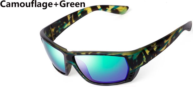 Brand Design Square Sun Glasses for Men Classic Mirror Driver Polarized Sunglasses Travel Male Shades Tuna Alley Sunglasses Men (Lenses Color: C8, Frame Color: Without Packing)